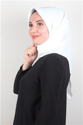 Alessa Pamuk Eşarp 2743-13 Beyaz