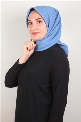 Alessa Pamuk Eşarp 2743-14 İndigo