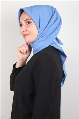 Alessa Pamuk Eşarp 2743-14 İndigo