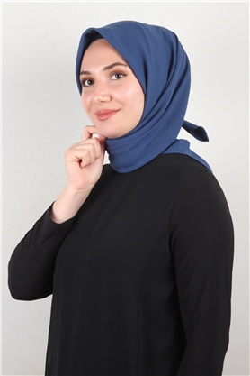 Alessa Pamuk Eşarp 2743-26 Kot Mavi