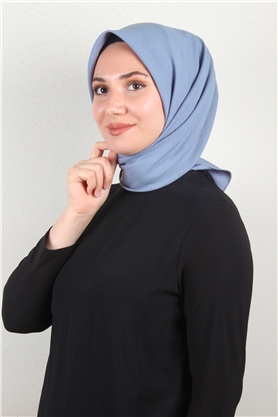 Alessa Pamuk Eşarp 2743-30 Koyu Buz Mavisi