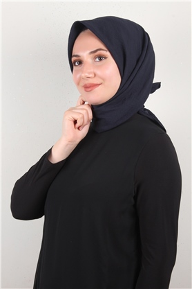 Alessa Pamuk Eşarp 2743-35 Lacivert