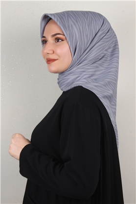 Alya Fresh Eşarp 5253-8 Koyu Buz Mavisi