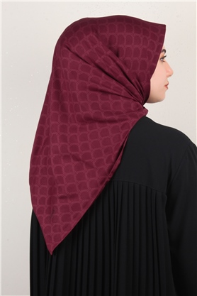 Alya Fresh Eşarp 5353-11 Bordo