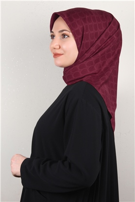 Alya Fresh Eşarp 5353-11 Bordo