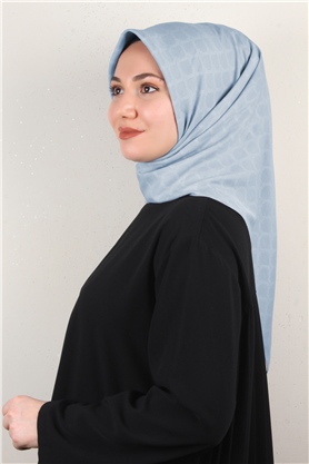 Alya Fresh Eşarp 5353-5 Buz Mavisi