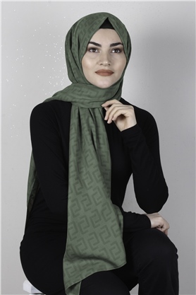 Alya Fresh Şal  2525-7 Haki