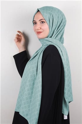 Alya Fresh Şal 2535-12 Mint Yeşili