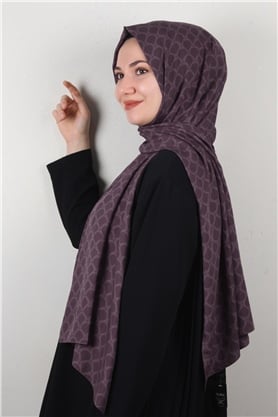 Alya Fresh Şal 2535-3 Mürdüm