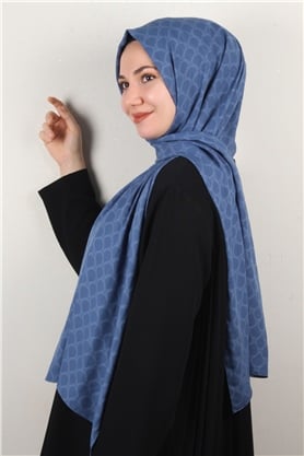Alya Fresh Şal 2535-4 İndigo