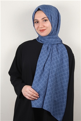 Alya Fresh Şal 2535-4 İndigo
