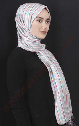 Armanda %18 İpek Şal 5470-22