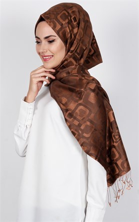 Armanda %18 İpek Şal 5473-35