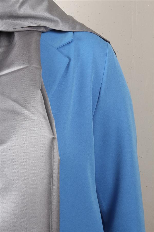 Armanda İpek Şal 1021-80 Gri-Füme