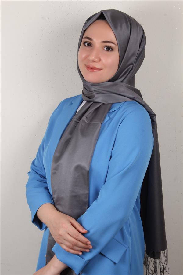 Armanda İpek Şal 1021-83 Füme