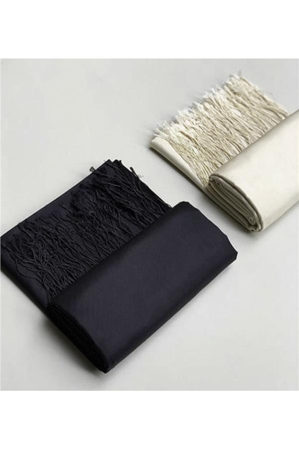 Armanda İpek Şal 3011-1 SİYAH