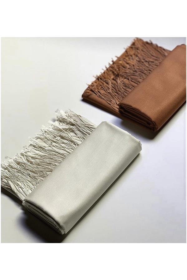 Armanda İpek Şal 3011-69 KREM