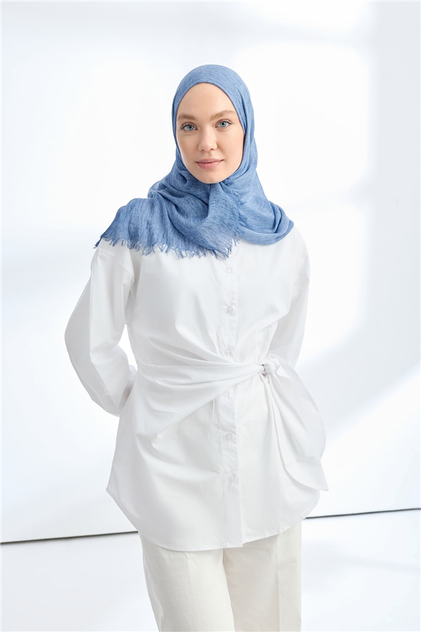 Armanda Soft Viscon Şal 3601-177 Kot Mavisi 