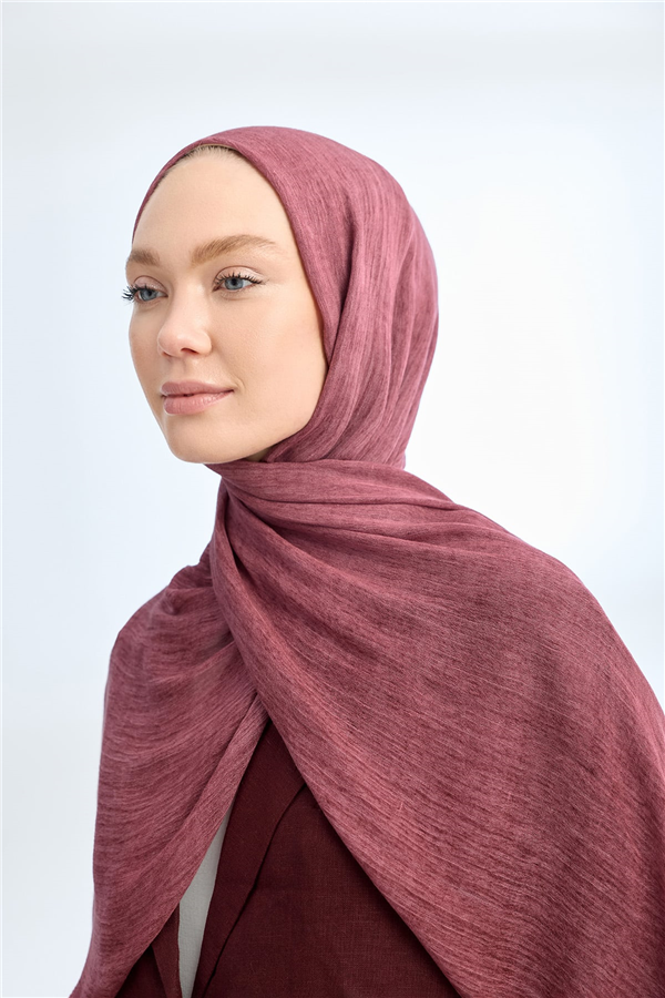 Armanda Soft Viscon Şal 3601-238 Gül Kurusu