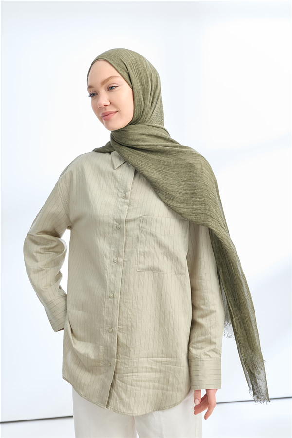 Armanda Soft Viscon Şal 3601-46 Haki 
