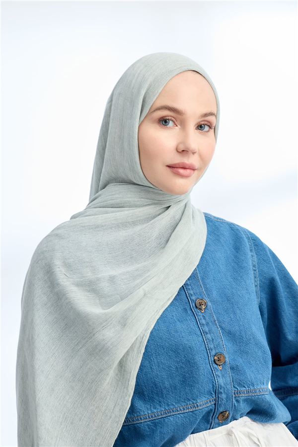 Armanda Soft Viscon Şal 3601-601 Nil Yeşili 
