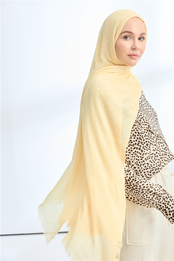 Armanda Soft Viscon Şal 3601-630 Limon Sarısı 