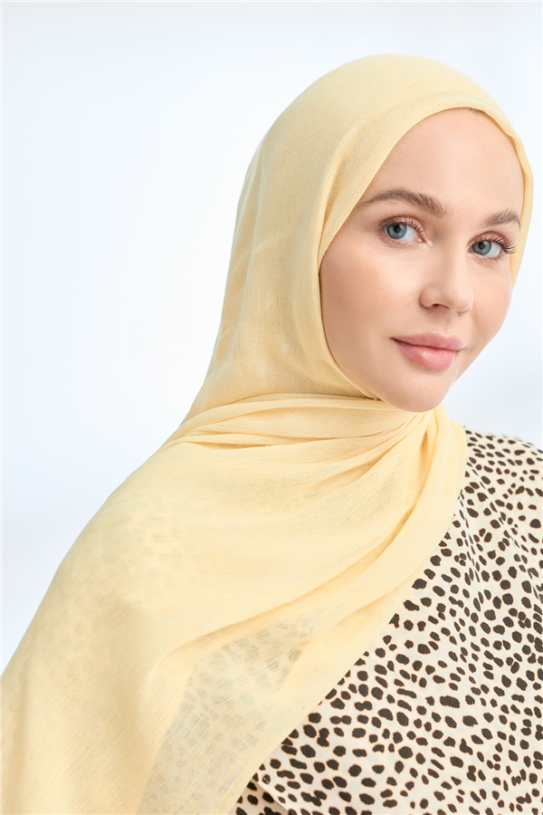 Armanda Soft Viscon Şal 3601-630 Limon Sarısı 