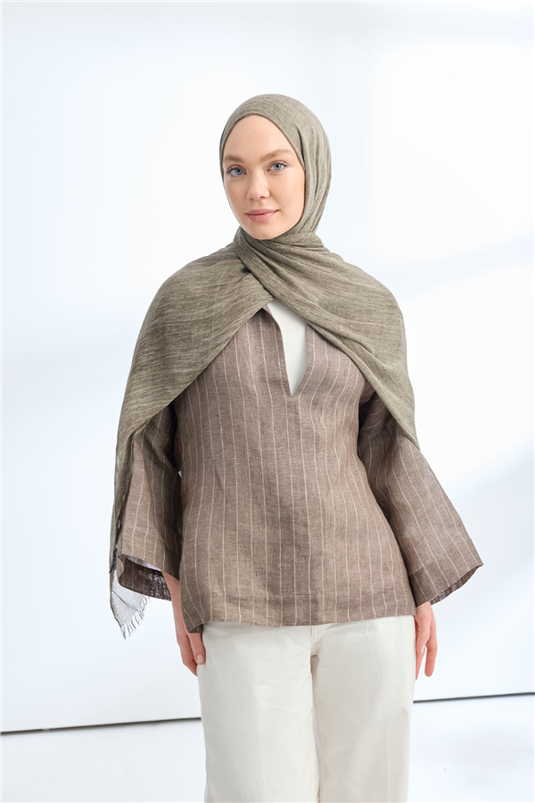 Armanda Soft Viscon Şal 3601-77 Gri 