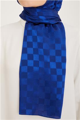 Armine Jakarlı Diamond Şal Dama 3096-11 Saks