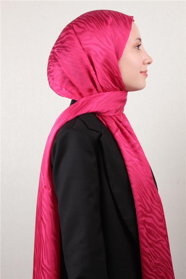 Armine Jakarlı Diamond Şal Zebra 3094-13 Şeker Pembe