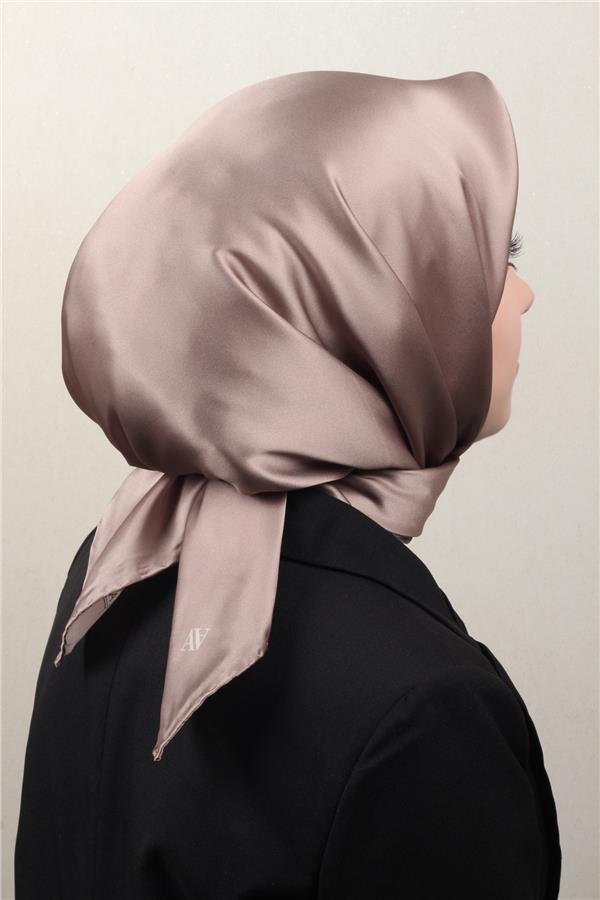 Armine Düz İpek Eşarp 0010-32 Sütlü Kahve