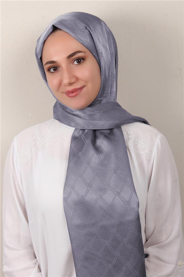Armine Jakar İpeksi Şal 3106-1 Gri
