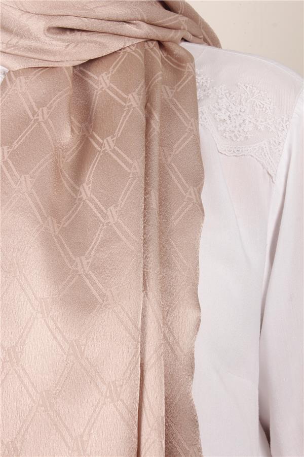 Armine Jakar İpeksi Şal 3106-12 Vizon 