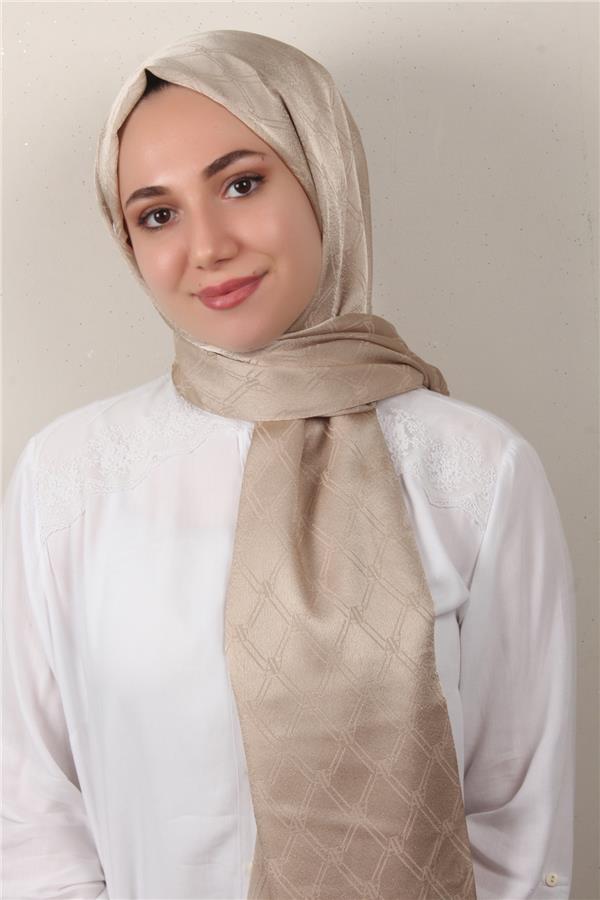 Armine Jakar İpeksi Şal 3106-5 Kum Beji