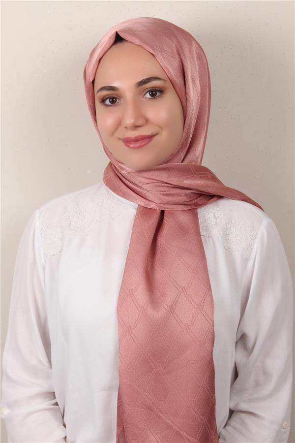Armine Jakar İpeksi Şal 3106-8 Pembe