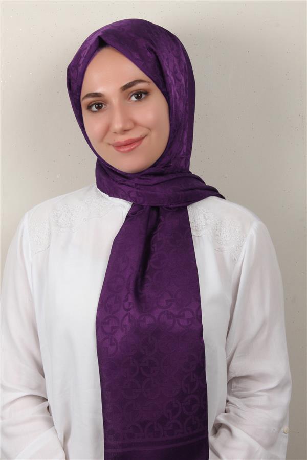 Armine Jakar İpeksi Şal 3107-1 Mürdüm