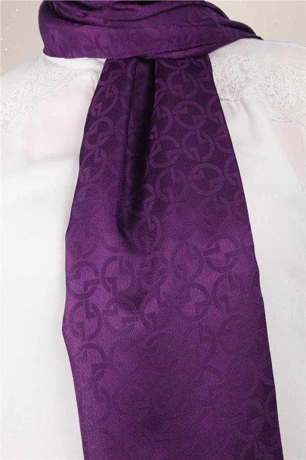 Armine Jakar İpeksi Şal 3107-1 Mürdüm