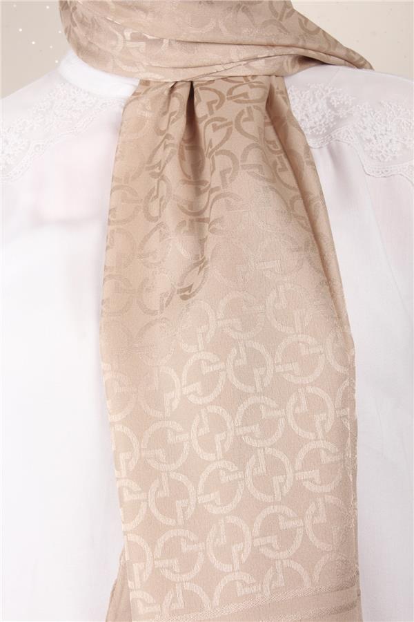 Armine Jakar İpeksi Şal 3107-3 Kum Beji