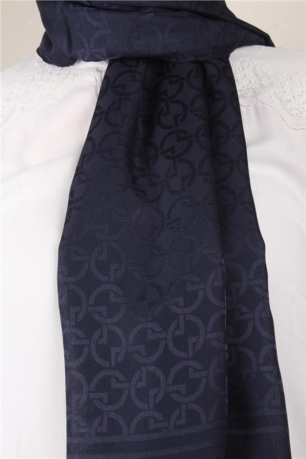 Armine Jakar İpeksi Şal 3107-5 Lacivert