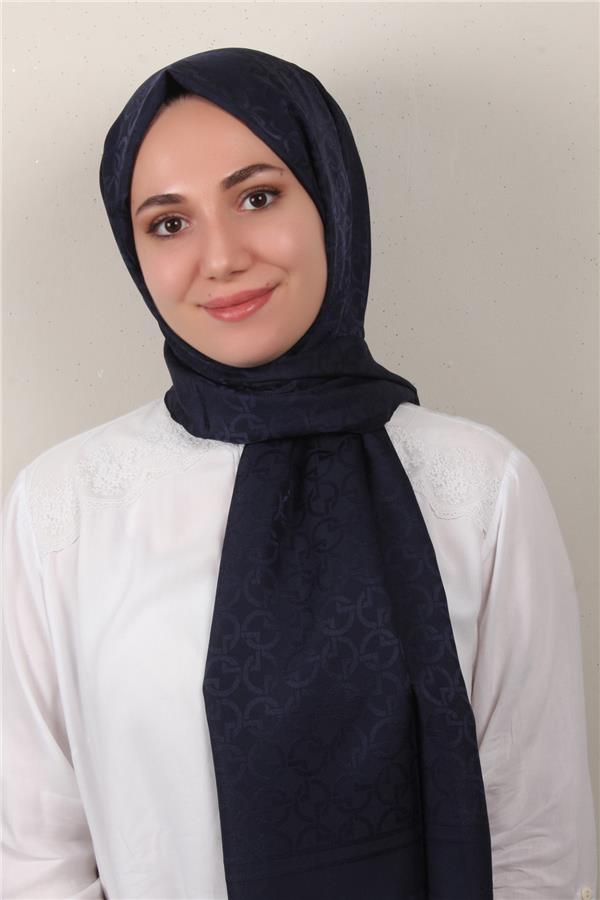 Armine Jakar İpeksi Şal 3107-5 Lacivert