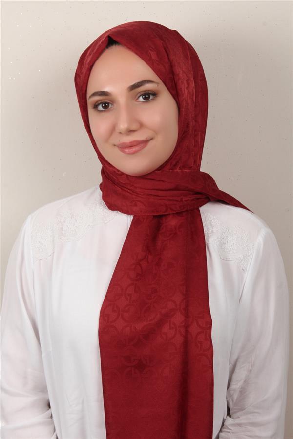Armine Jakar İpeksi Şal 3107-9 Kırmızı