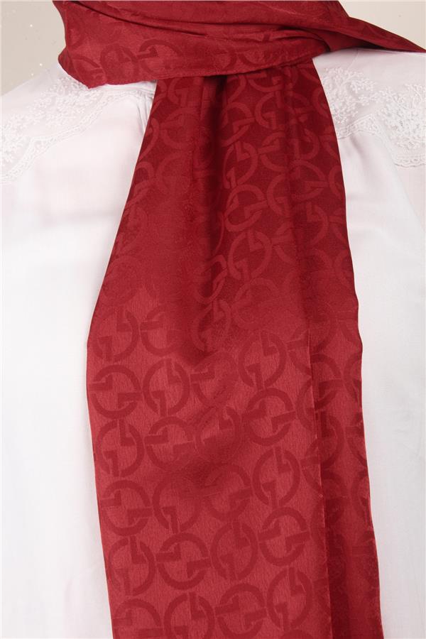 Armine Jakar İpeksi Şal 3107-9 Kırmızı