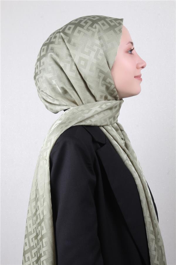 Armine Jakar İpeksi Şal 3110-10 Mint Yeşili