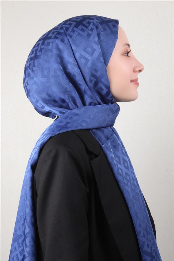 Armine Jakar İpeksi Şal 3110-8 İndigo