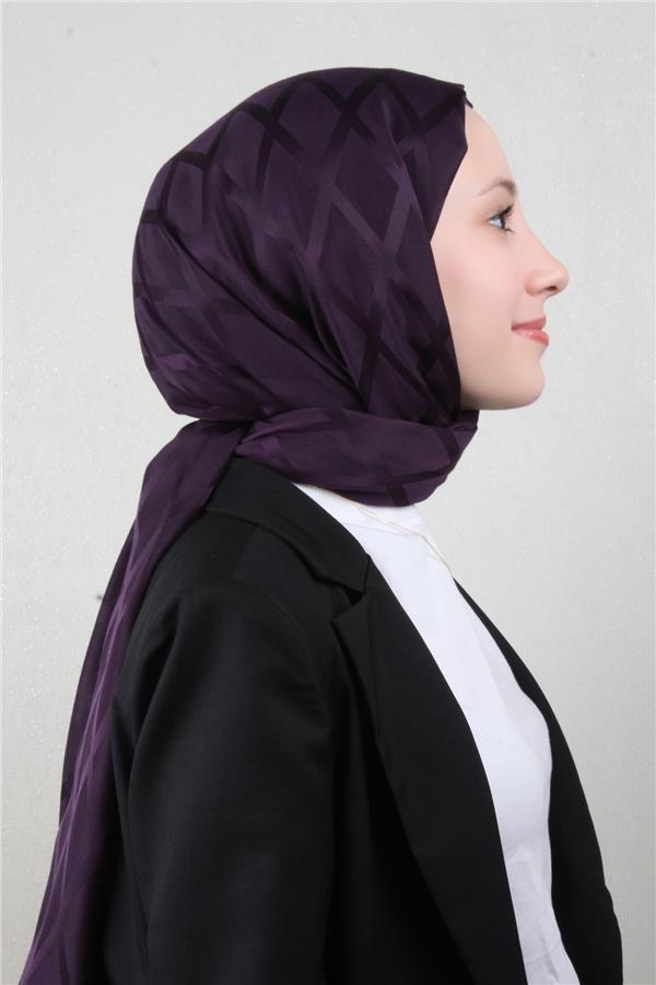 Armine Jakar İpeksi Şal 3112-4 Mor