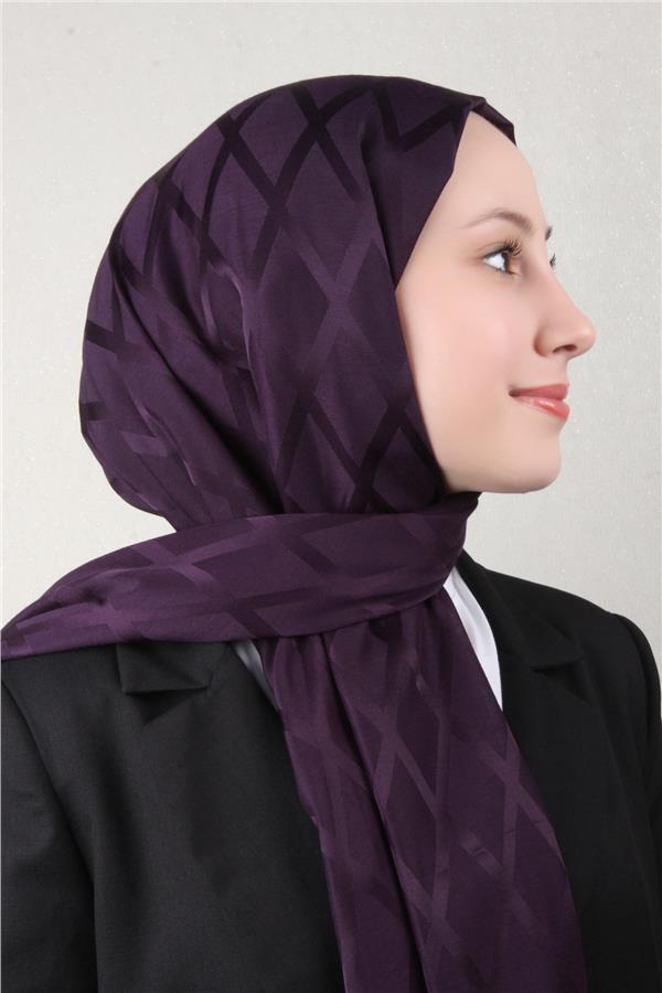 Armine Jakar İpeksi Şal 3112-4 Mor