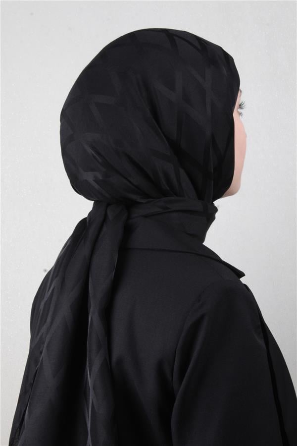 Armine Jakar İpeksi Şal 3112-6 Siyah