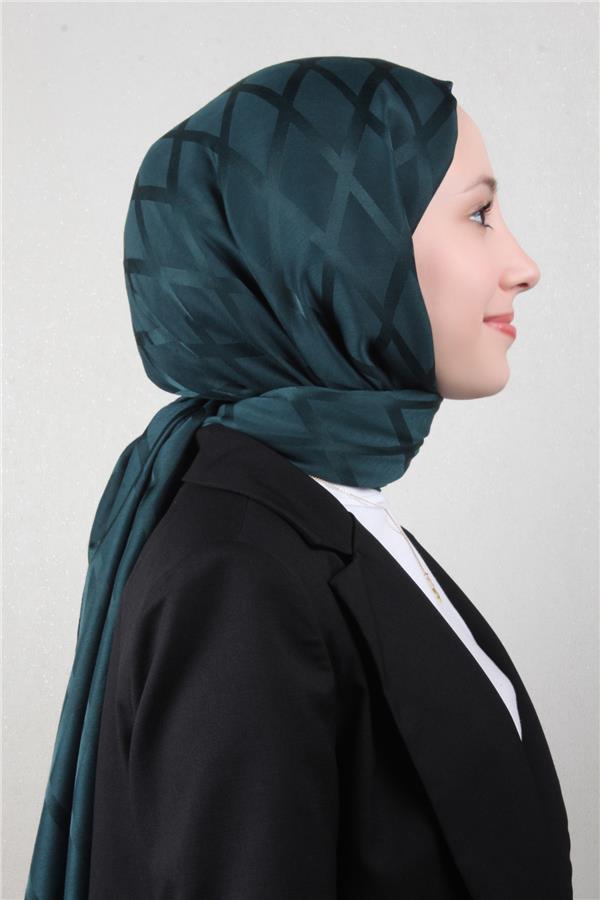 Armine Jakar İpeksi Şal 3112-8 Zümrüt