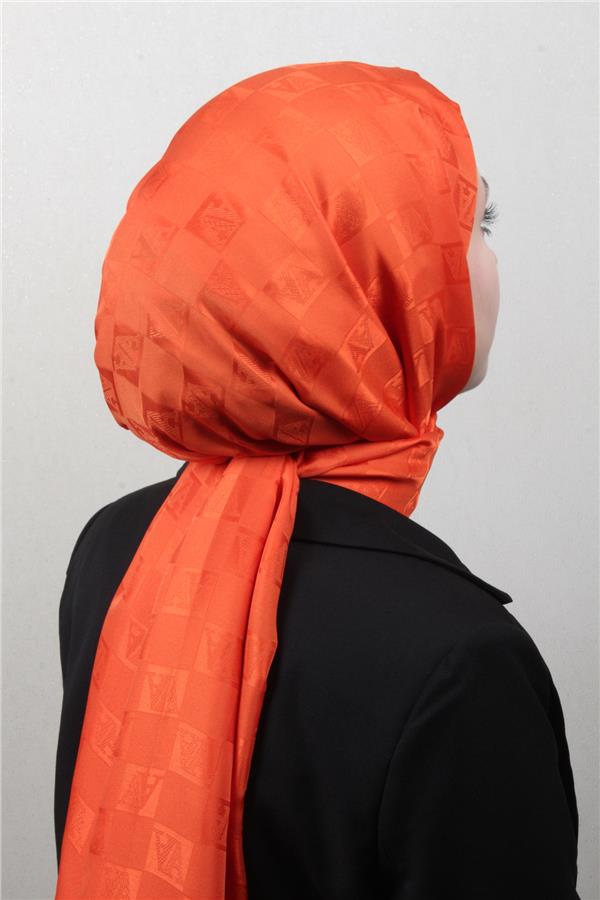 Armine Jakar İpeksi Şal 3113-11 Turuncu