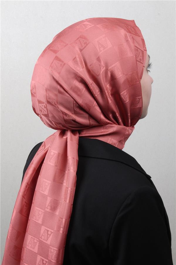 Armine Jakar İpeksi Şal 3113-3 Mercan